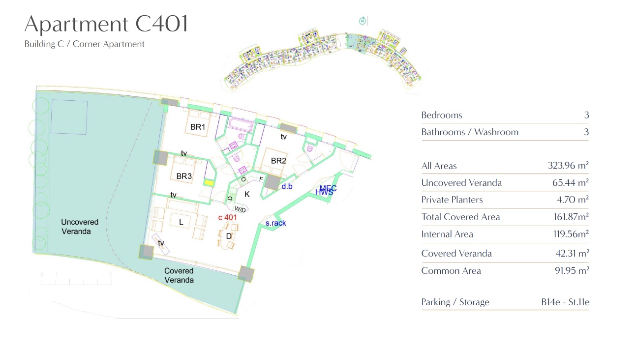 New 3-bedroom apartment in Limassol / Germasogeia