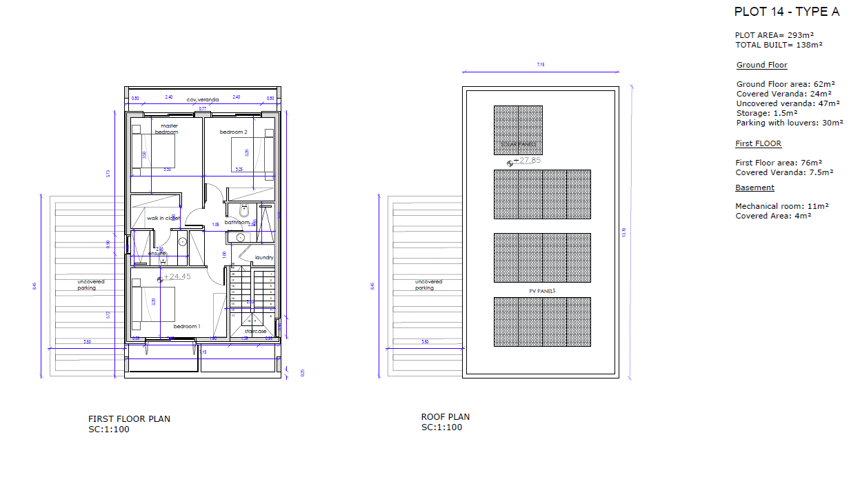 New 3-bedroom house in Paphos / Geroskipou