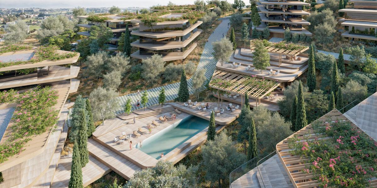 Navie: современный жилой комплекс из 12 зданий в районе Пафоса