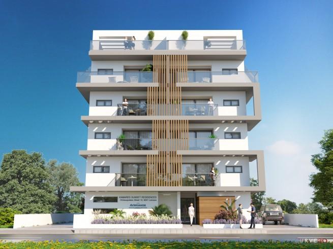 Kamares Sunset Residences: доступное жилье в стильном доме с видом на озеро в Ларнаке
