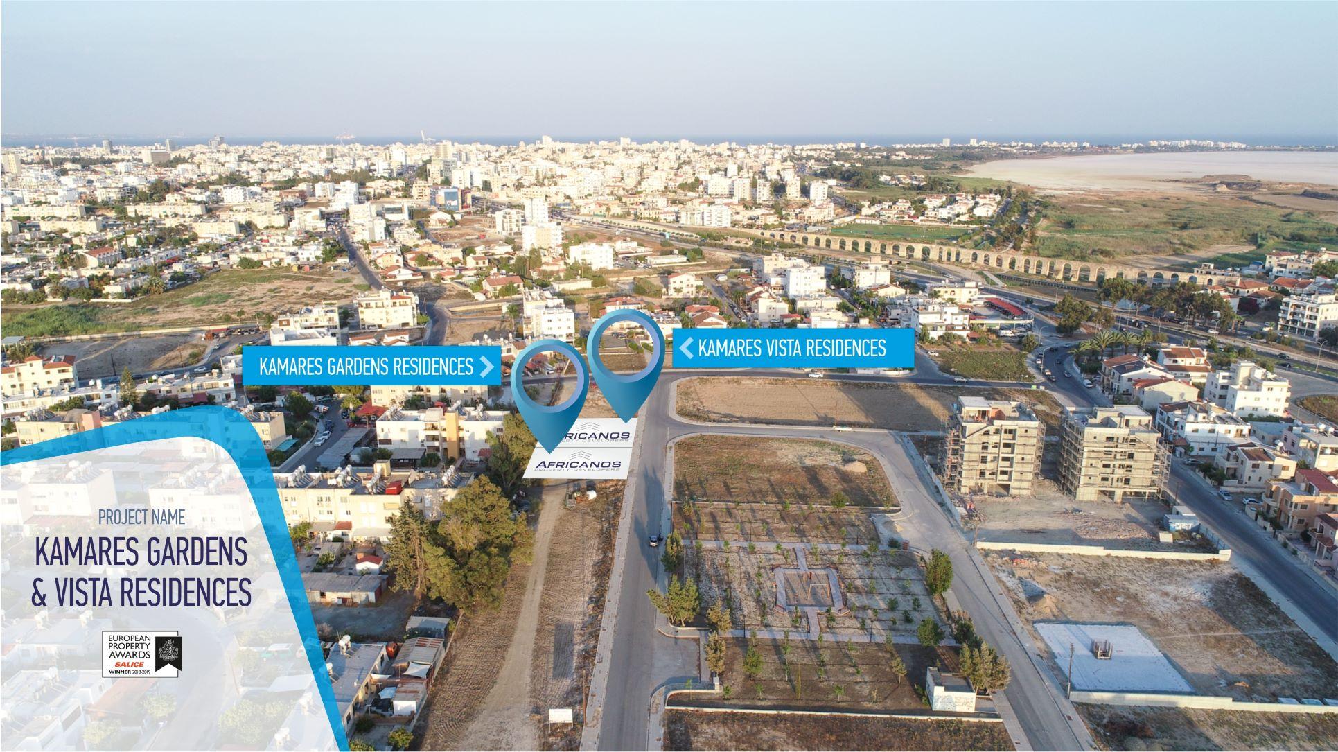 KAMARES VISTA RESIDENCES: жилой комплекс в Ларнаке с видом на Солёное озеро