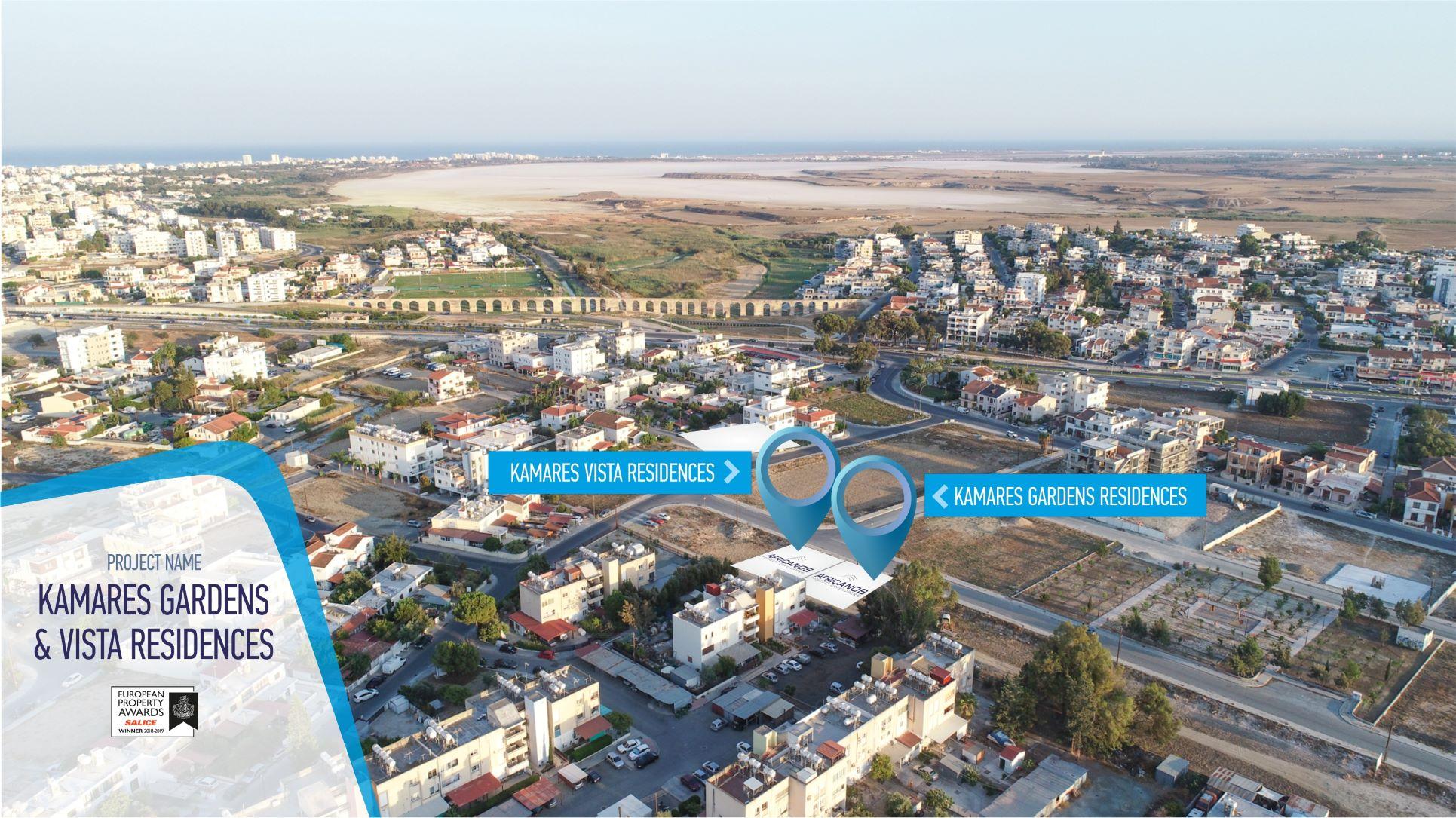 KAMARES VISTA RESIDENCES: жилой комплекс в Ларнаке с видом на Солёное озеро