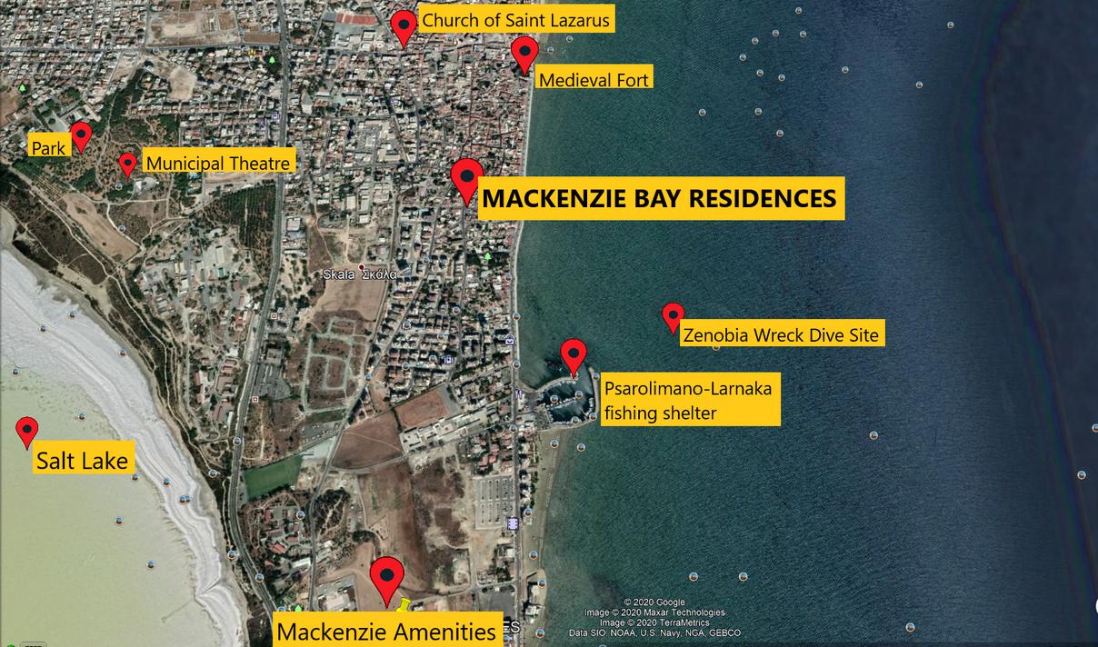 В Ларнаке началось строительство нового жилого комплекса Mackenzy Bay Residences
