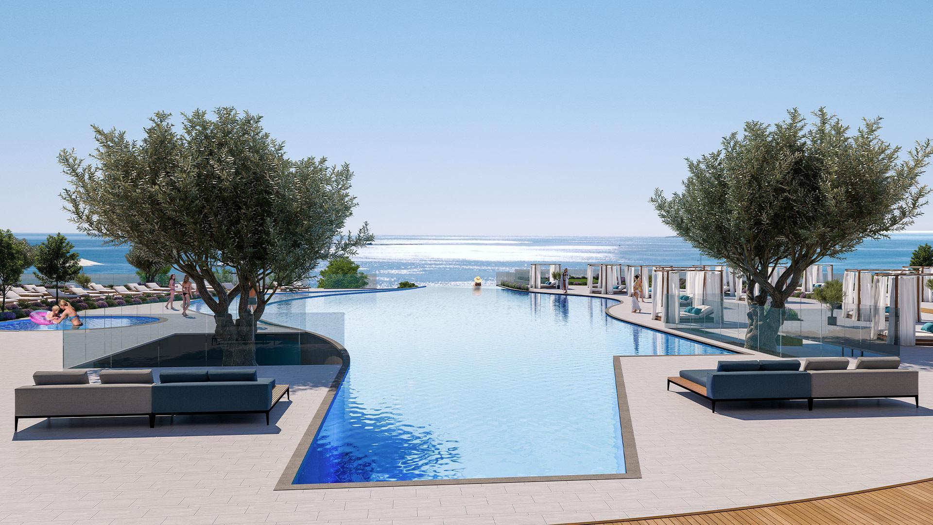 В Лимассоле завершилась первая фаза строительства жилой башни в Limassol Blu Marine