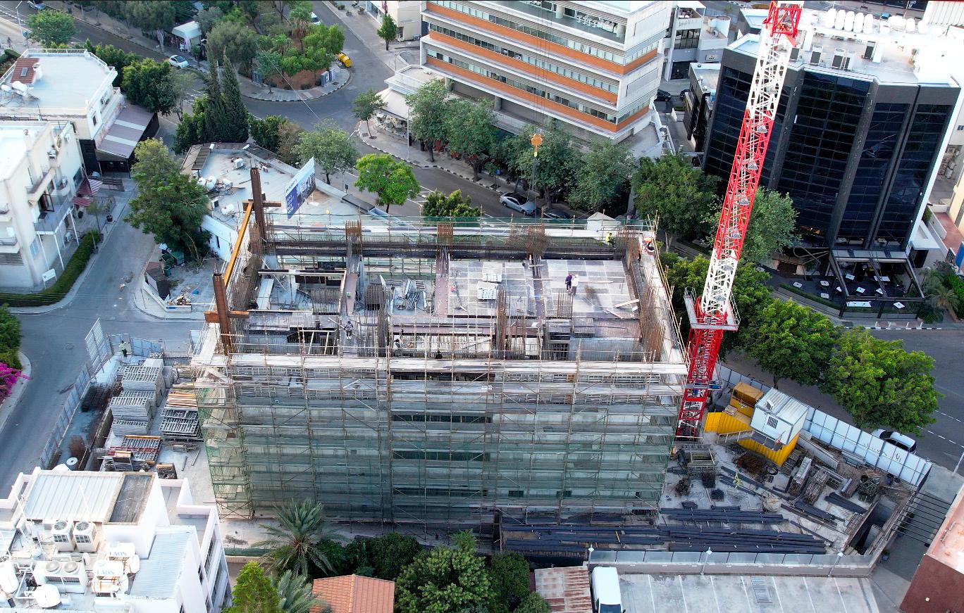 Строительство небоскреба Neocleous Tower в Лимассоле на продвинутой стадии